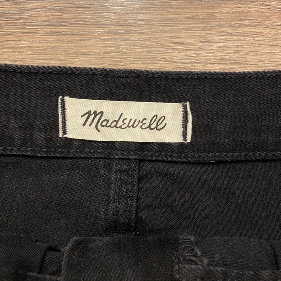 Madewell Black Rigid Denim A Line Skirt - Picture 4 of 6
